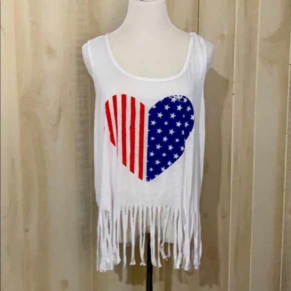 Miss popular brand fringe tank top - Picture 1 of 1